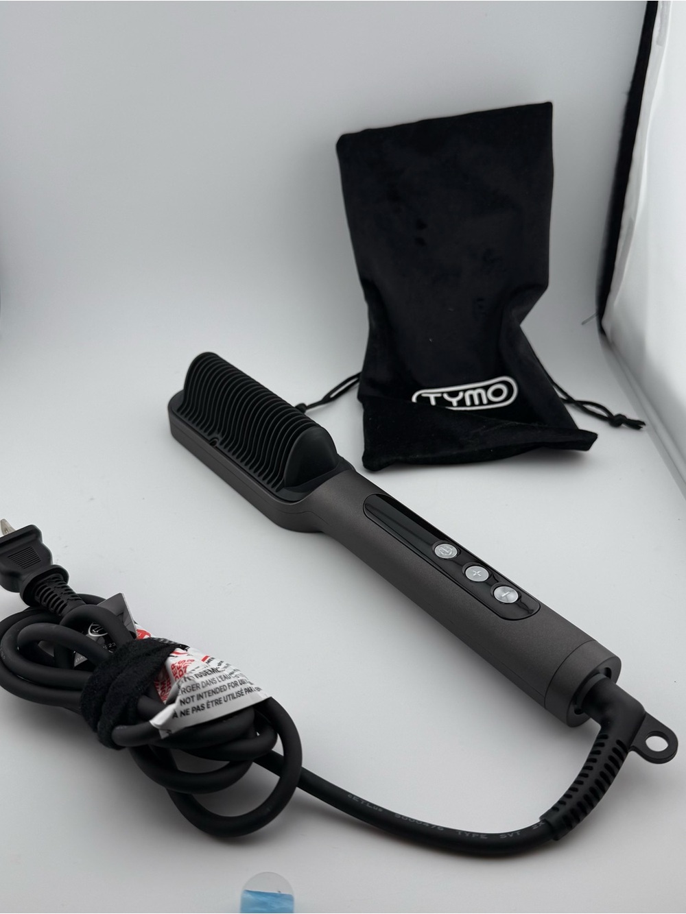 TYMO RING Hair Straightener Comb, Matte Black Pre-owned. Tested. Works